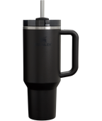 Splash-Resistant FlowState The Quencher H2.0 Flowstate Tumbler  | Stanley Create D332L - Premium Stainless Steel Straw Cup for All-Day Hydration - Black 2.0
