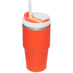 Car-Cup Friendly The Quencher H2.0 Flowstate Tumbler | Stanley Create D330L - Double-Wall Vacuum Insulated Travel Tumbler with Straw Detail