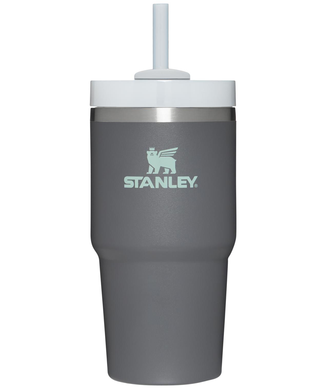 Car-Cup Friendly The Quencher H2.0 Flowstate Tumbler | Stanley Create D330L - Double-Wall Vacuum Insulated Travel Tumbler with Straw - Charcoal