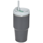 Car-Cup Friendly The Quencher H2.0 Flowstate Tumbler | Stanley Create D330L - Double-Wall Vacuum Insulated Travel Tumbler with Straw Detail