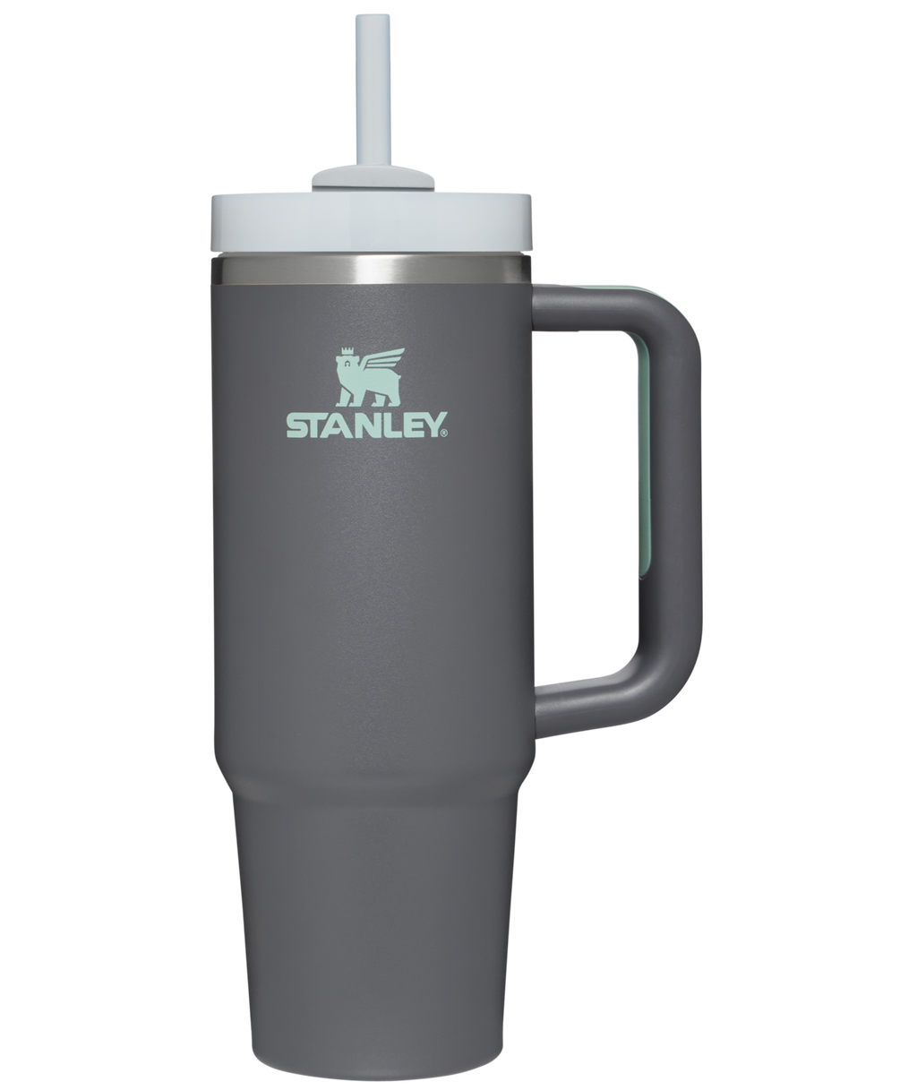 Insulated Travel The Quencher H2.0 Flowstate Tumbler | Stanley Create D331C - Double-Wall Vacuum Insulated Travel Tumbler with Straw Detail