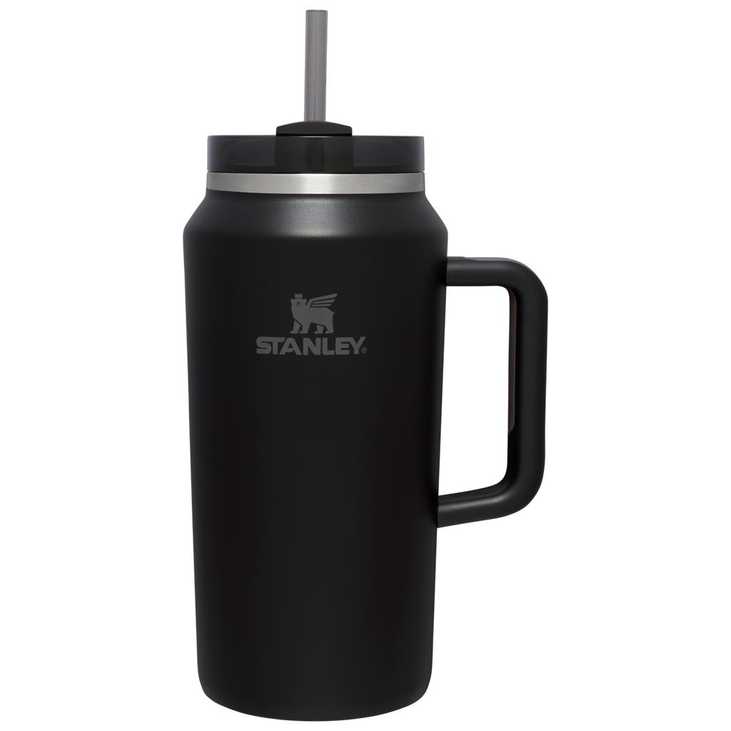 Insulated Travel The Quencher H2.0 Flowstate Tumbler D365U - 40oz Large Capacity Car-Cup Friendly Quencher - Black