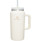 Insulated Travel The Quencher H2.0 Flowstate Tumbler D365U - 40oz Large Capacity Car-Cup Friendly Quencher - Cream