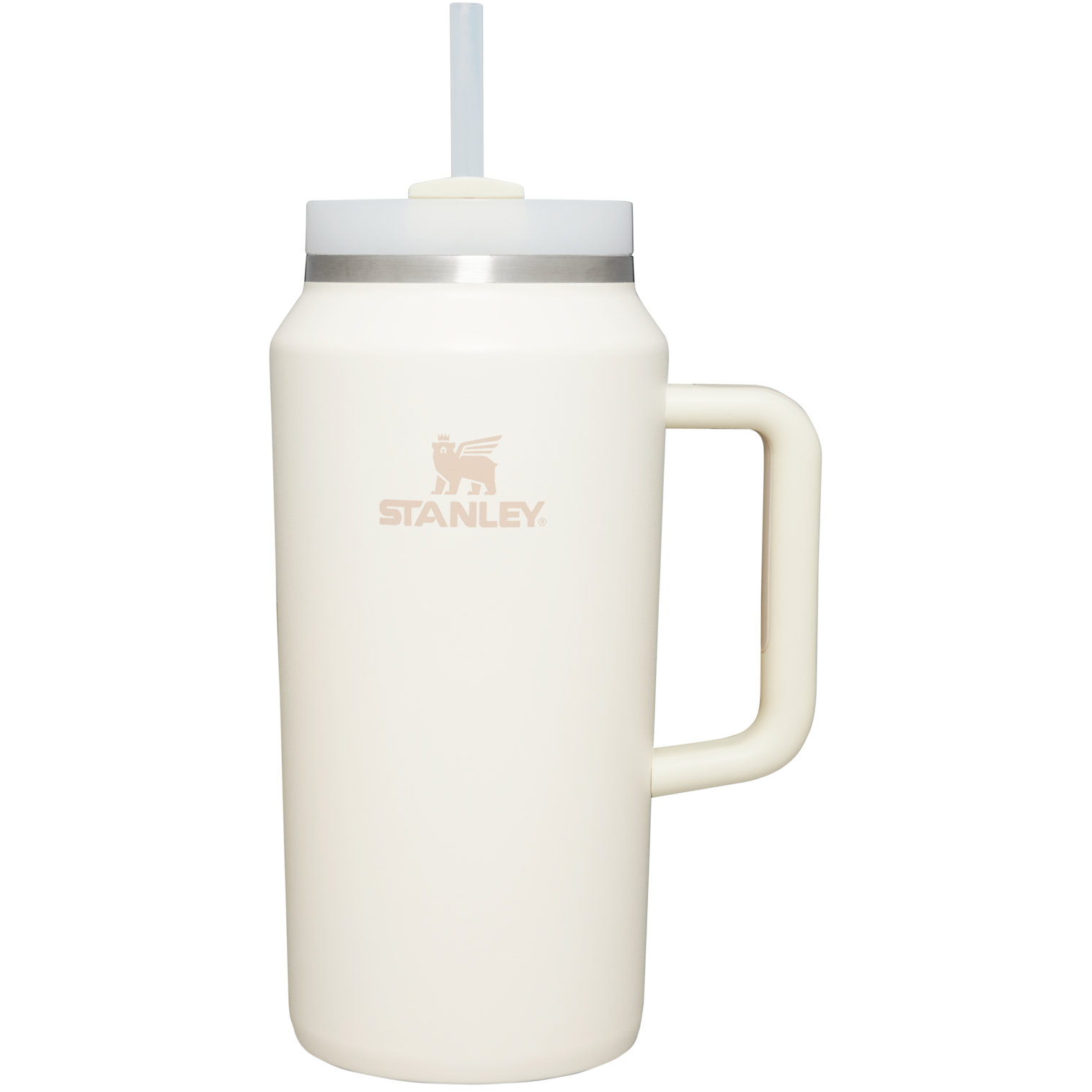 Insulated Travel The Quencher H2.0 Flowstate Tumbler D365U - 40oz Large Capacity Car-Cup Friendly Quencher - Cream