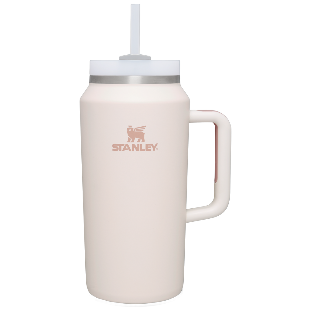 Insulated Travel The Quencher H2.0 Flowstate Tumbler D365U - 40oz Large Capacity Car-Cup Friendly Quencher - Rose Quartz