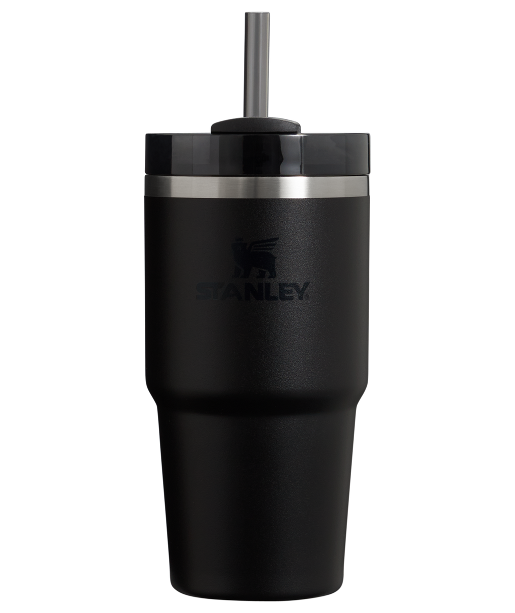 Car-Cup Friendly The Quencher H2.0 Flowstate Tumbler | Stanley Create D330L - Double-Wall Vacuum Insulated Travel Tumbler with Straw - Black 2.0