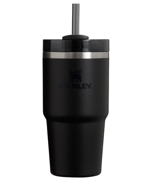 Car-Cup Friendly The Quencher H2.0 Flowstate Tumbler | Stanley Create D330L - Double-Wall Vacuum Insulated Travel Tumbler with Straw - Black 2.0