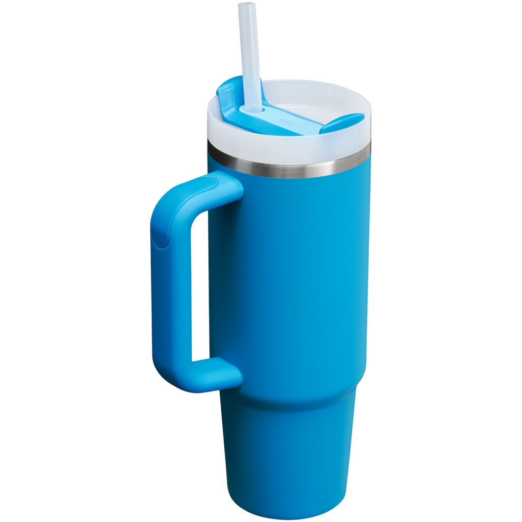 Insulated Travel The Quencher H2.0 Flowstate Tumbler | Stanley Create D331C - Double-Wall Vacuum Insulated Travel Tumbler with Straw Detail