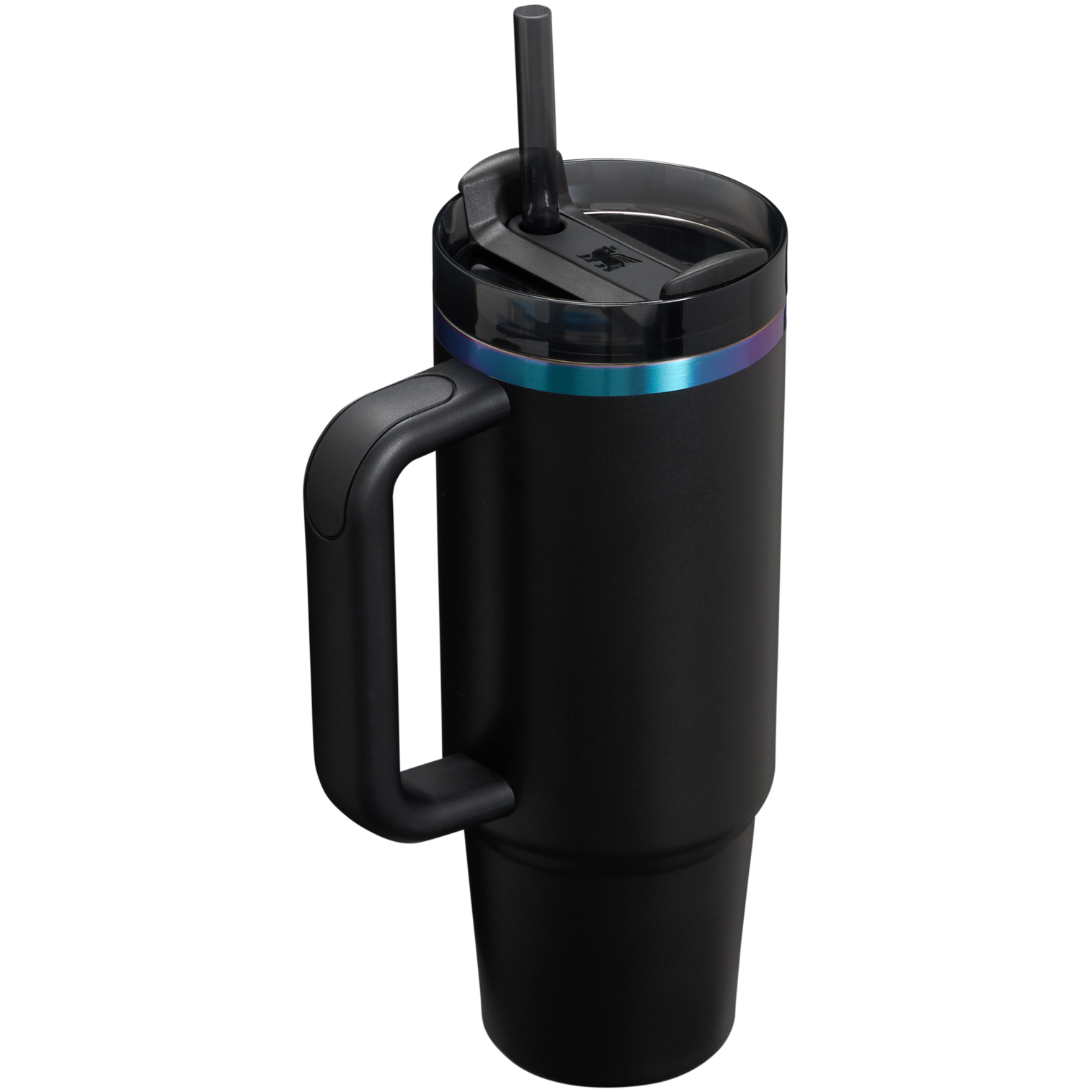 Car-Cup Friendly The Black Chroma Quencher H2.0 Flowstate Tumbler D107W - Premium Stainless Steel Straw Cup for All-Day Hydration Detail
