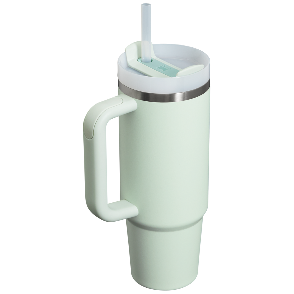 Insulated Travel The Quencher H2.0 Flowstate Tumbler | Stanley Create D331C - Double-Wall Vacuum Insulated Travel Tumbler with Straw Detail