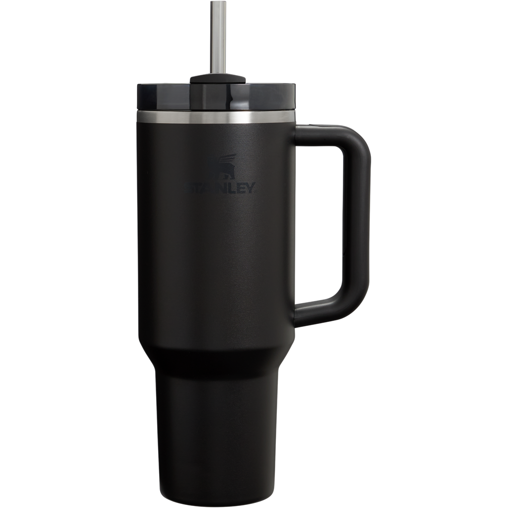 Large Capacity The Quencher H2.0 Flowstate Tumbler D050X - Premium Stainless Steel Straw Cup for All-Day Hydration - Black 2.0