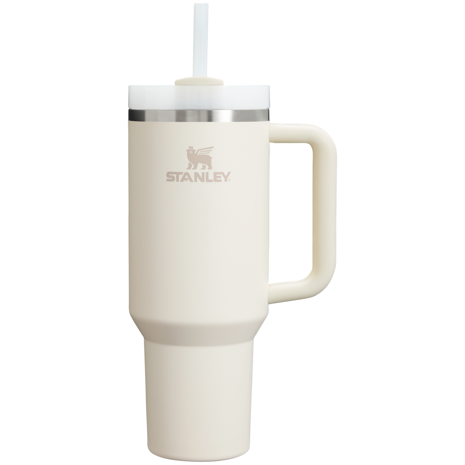 Large Capacity The Quencher H2.0 Flowstate Tumbler D050X - Premium Stainless Steel Straw Cup for All-Day Hydration - Cream 2.0