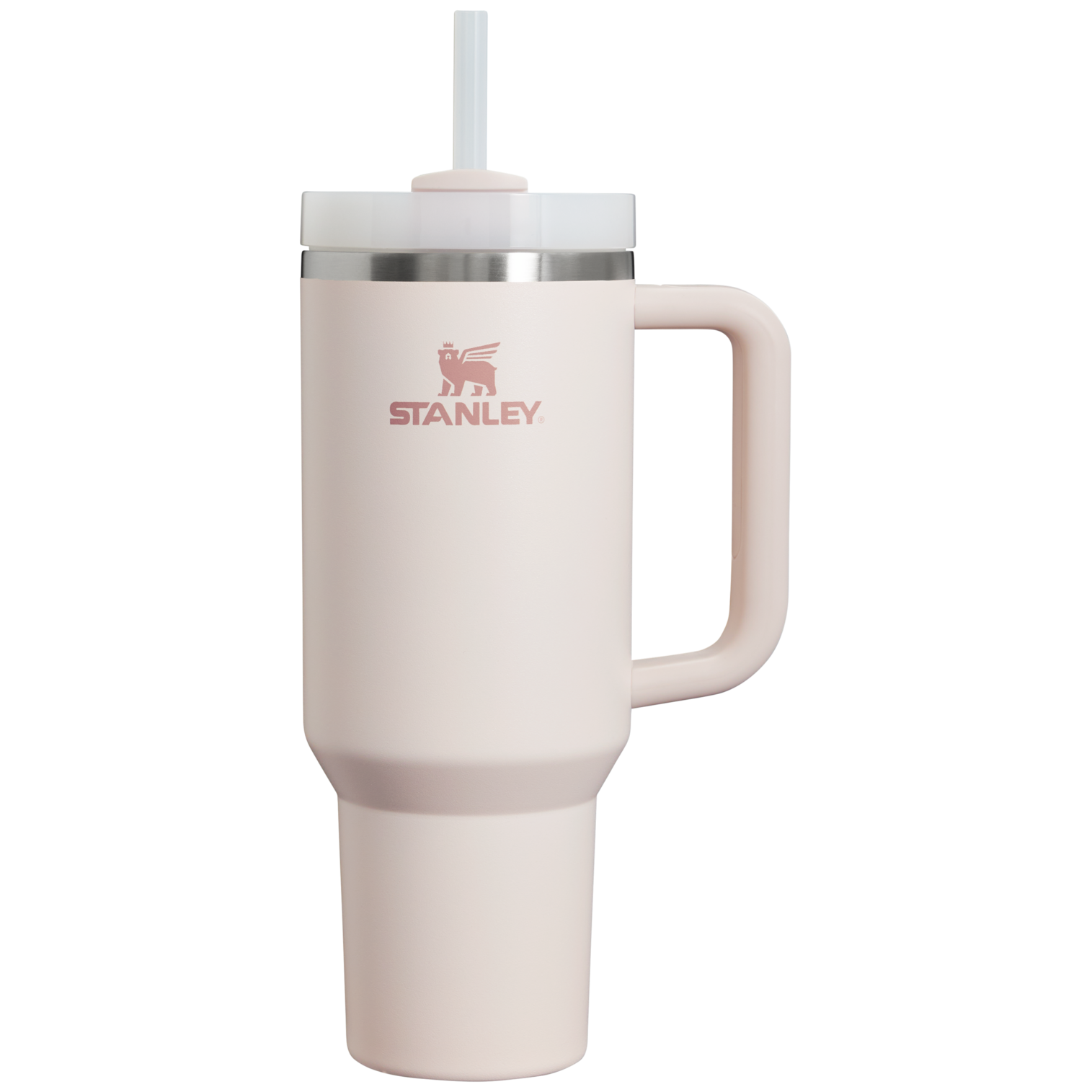 Large Capacity The Quencher H2.0 Flowstate Tumbler D050X - Premium Stainless Steel Straw Cup for All-Day Hydration - Rose Quartz 2.0