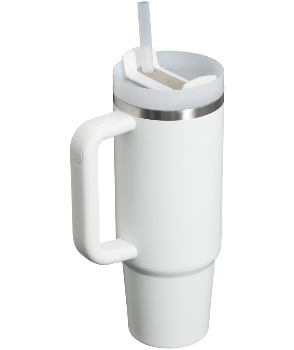 Insulated Travel The Quencher H2.0 Flowstate Tumbler | Stanley Create D331C - Double-Wall Vacuum Insulated Travel Tumbler with Straw Detail