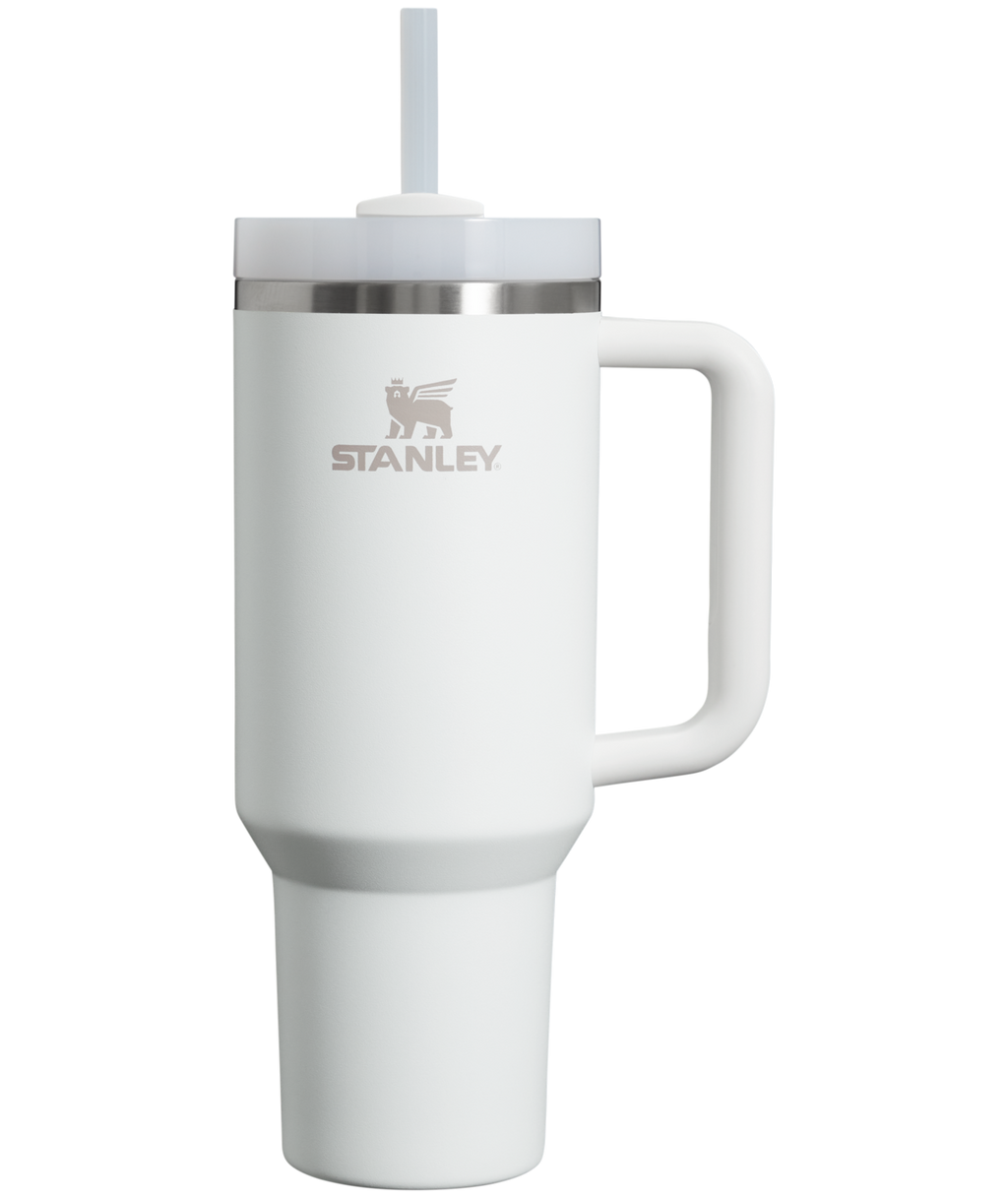 Splash-Resistant FlowState The Quencher H2.0 Flowstate Tumbler  | Stanley Create D332L - Premium Stainless Steel Straw Cup for All-Day Hydration - Frost
