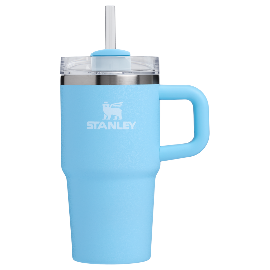 Double-Wall Vacuum The Quencher H2.O Flowstate Tumbler with Handle | Stanley Create D309N - Double-Wall Vacuum Insulated Travel Tumbler with Straw Detail