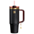 Insulated Travel The Quencher Luxe H2.0 Flowstate Tumbler D171F - FlowState 3-Position Lid Insulated Travel Mug - Black Snakeskin