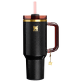 Car-Cup Friendly The Quencher Luxe H2.0 Flowstate Tumbler D170A - FlowState 3-Position Lid Insulated Travel Mug - Black Snakeskin