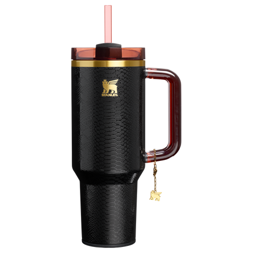 Car-Cup Friendly The Quencher Luxe H2.0 Flowstate Tumbler D170A - FlowState 3-Position Lid Insulated Travel Mug - Black Snakeskin