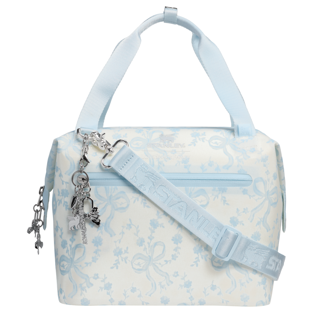 Ice-Retention Stanley 1913 x LoveShackFancy Holiday All Day Julienne Mini Cooler D194V - Leak-Proof Insulated Mini Cooler Bag for Lunch Detail