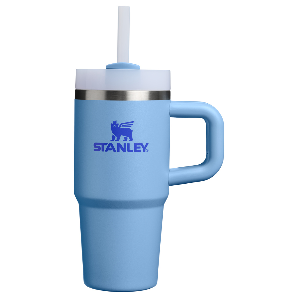 Large Capacity The Quencher H2.O Flowstate Tumbler | Stanley Create D291F - Premium Stainless Steel Straw Cup for All-Day Hydration - Blue Sky