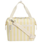 Ice-Retention The All Day Julienne Mini Cooler D349V - Leak-Proof Insulated Mini Cooler Bag for Lunch - Cream Picnic Stripe