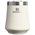 Vacuum Insulated Wine The Reserve Wine Tumbler D125V - Elegant Stemless Vacuum Insulated Wine Tumbler - Cream Gloss