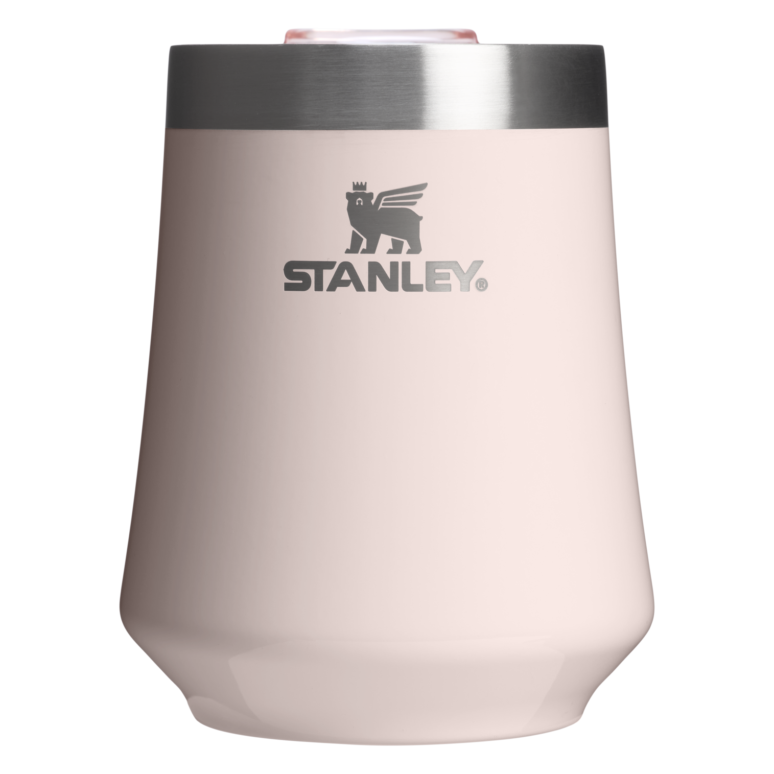 Vacuum Insulated Wine The Reserve Wine Tumbler D125V - Elegant Stemless Vacuum Insulated Wine Tumbler - Rose Quartz Gloss