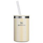 Portable Mini The Everyday Can Cooler Cup D353P - Julienne Series Portable Picnic Chiller Tote - Cream Picnic Stripe