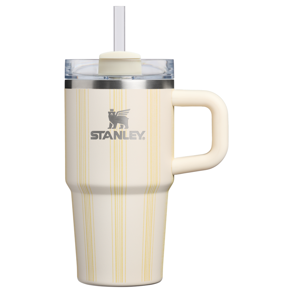 Large Capacity The Quencher H2.0 Flowstate Tumbler D344H - 40oz Large Capacity Car-Cup Friendly Quencher - Cream Picnic Stripe
