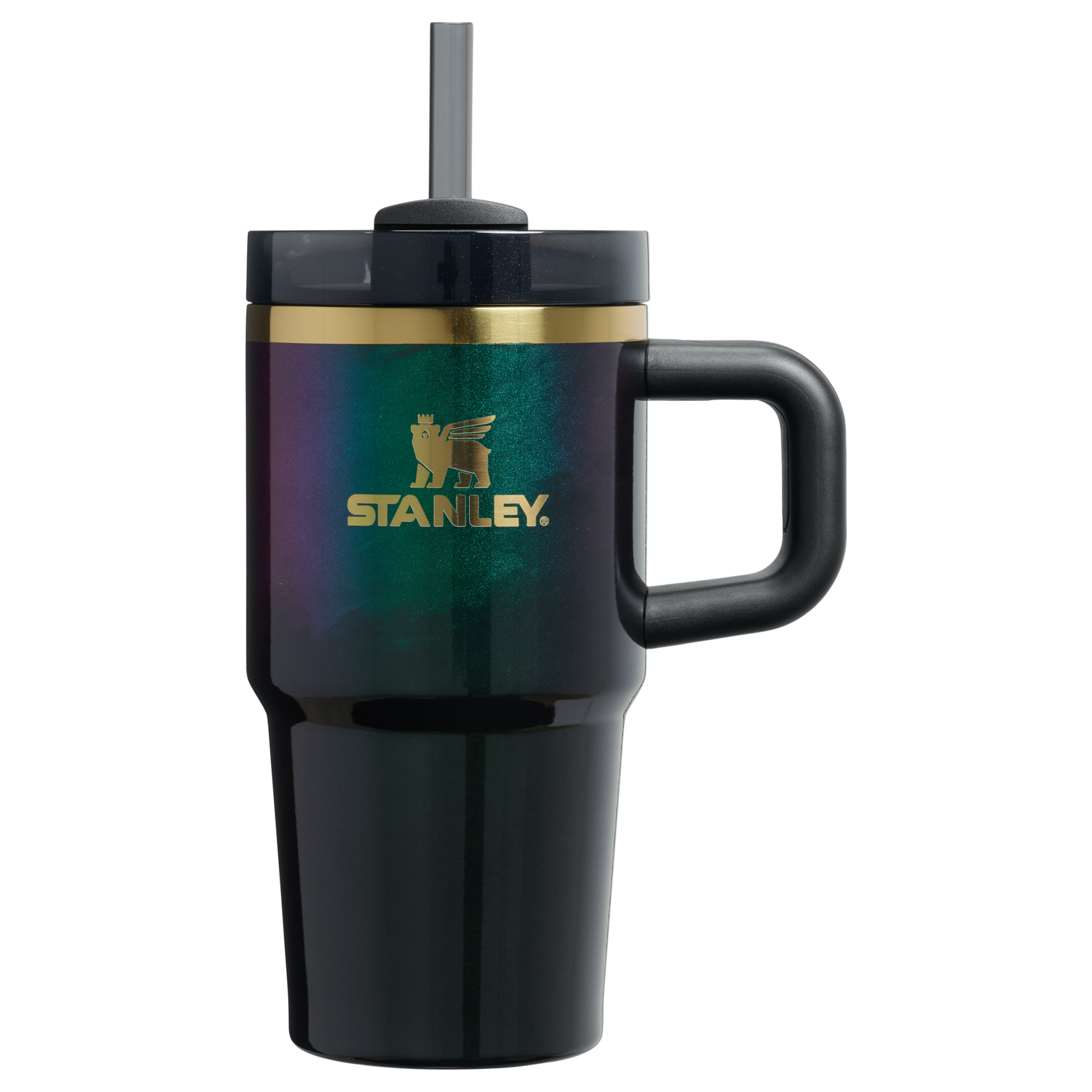 Car-Cup Friendly The Wicked for Good Quencher H2.0 Flowstate Tumbler D247R - Double-Wall Vacuum Insulated Travel Tumbler with Straw - Elphaba For Good