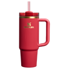 Double-Wall Vacuum The Cheers & Cheer Quencher H2.0 Flowstate Tumbler D189S - Double-Wall Vacuum Insulated Travel Tumbler with Straw - Holly Berry Gloss