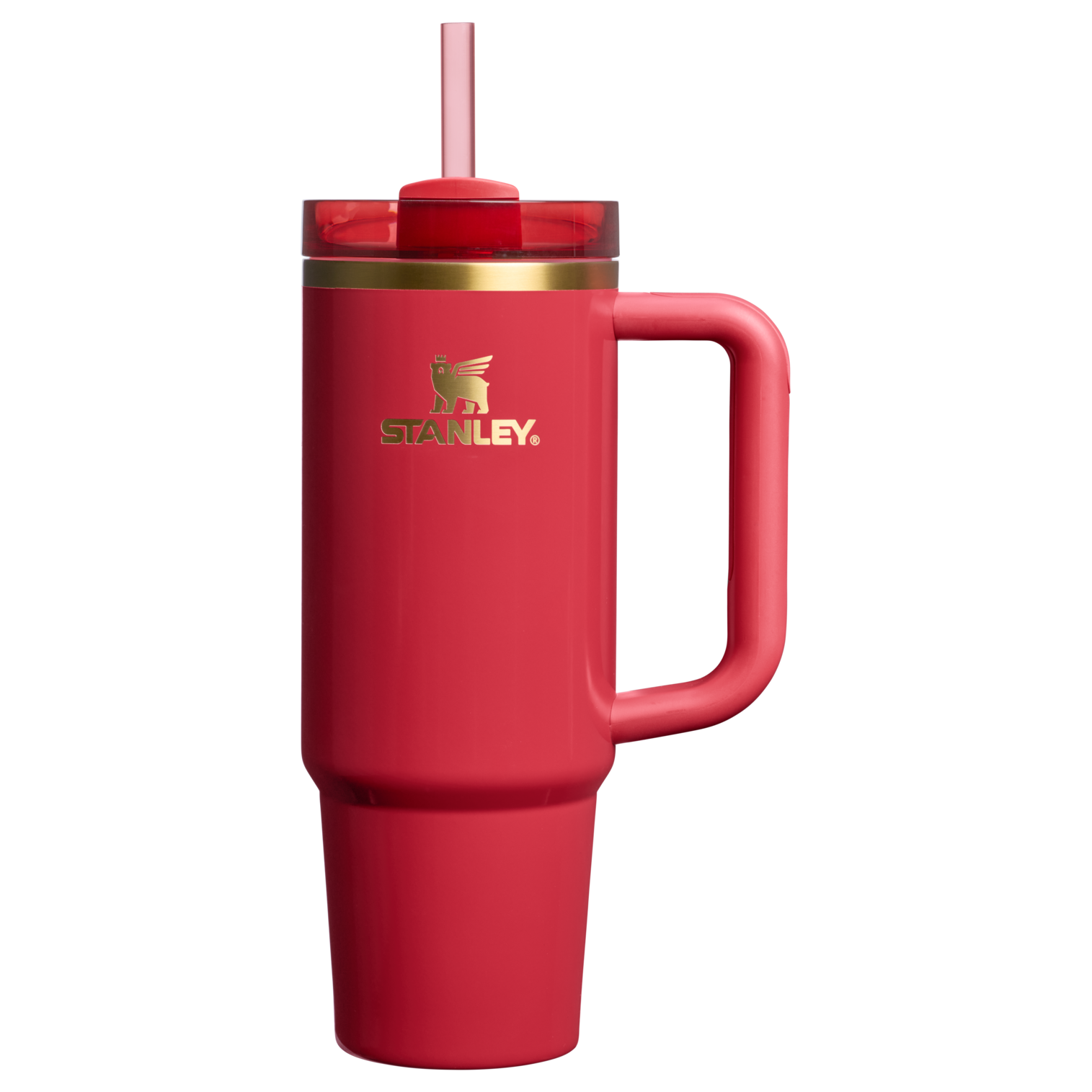 Double-Wall Vacuum The Cheers & Cheer Quencher H2.0 Flowstate Tumbler D189S - Double-Wall Vacuum Insulated Travel Tumbler with Straw - Holly Berry Gloss