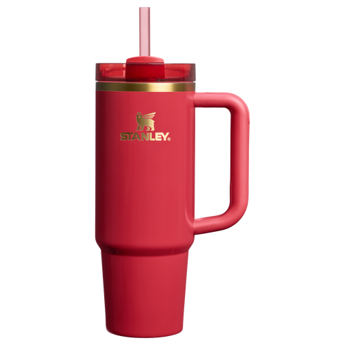 Double-Wall Vacuum The Cheers & Cheer Quencher H2.0 Flowstate Tumbler D189S - Double-Wall Vacuum Insulated Travel Tumbler with Straw - Holly Berry Gloss