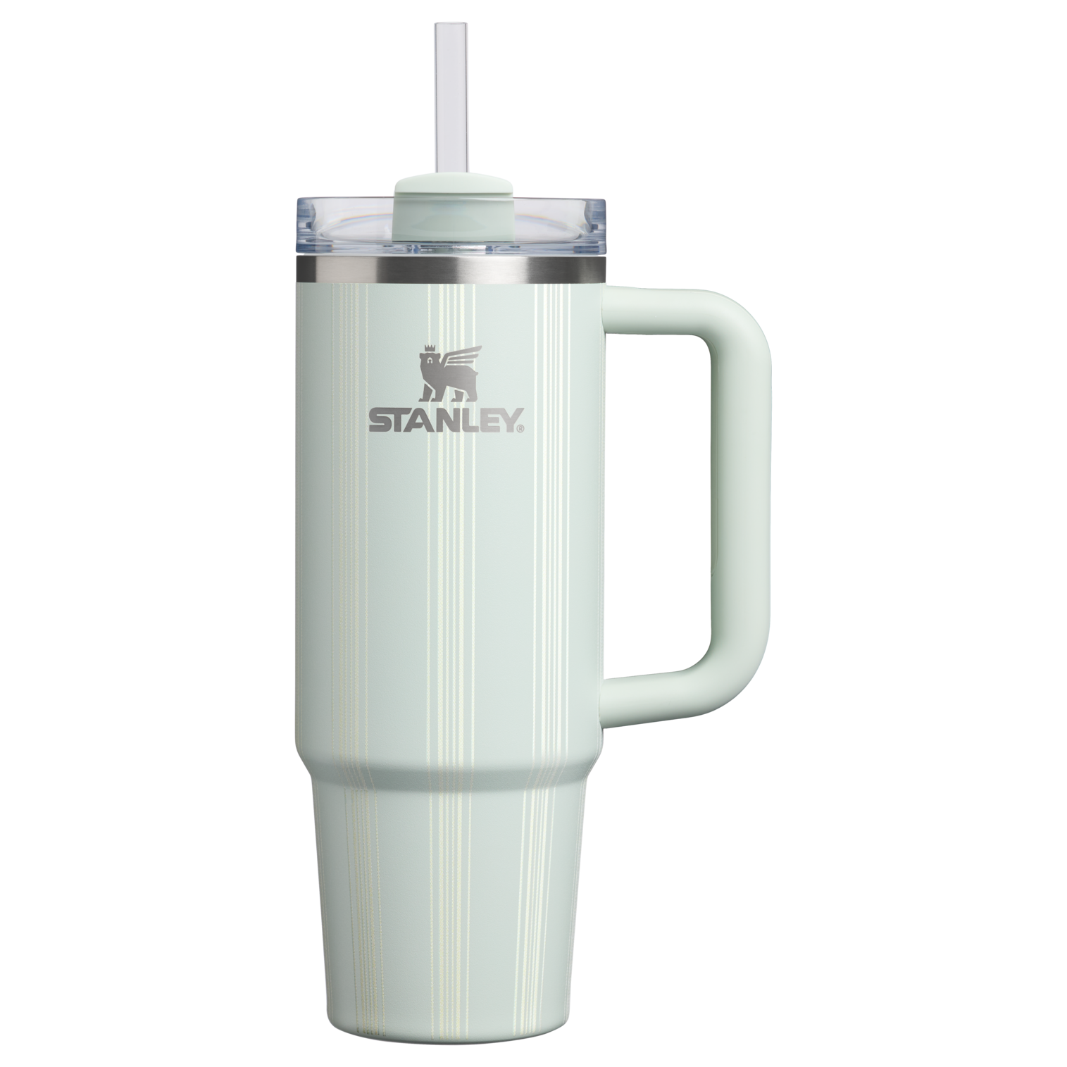 Splash-Resistant FlowState The Quencher H2.0 Flowstate Tumbler D343V - Premium Stainless Steel Straw Cup for All-Day Hydration - Mist Picnic Stripe