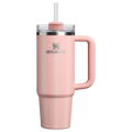 Splash-Resistant FlowState The Quencher H2.0 Flowstate Tumbler D343V - Premium Stainless Steel Straw Cup for All-Day Hydration - Peach Rose Picnic Stripe