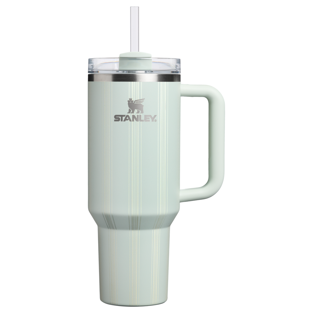Double-Wall Vacuum The Quencher H2.0 Flowstate Tumbler D342C - Premium Stainless Steel Straw Cup for All-Day Hydration - Mist Picnic Stripe