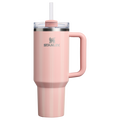 Double-Wall Vacuum The Quencher H2.0 Flowstate Tumbler D342C - Premium Stainless Steel Straw Cup for All-Day Hydration - Peach Rose Picnic Stripe