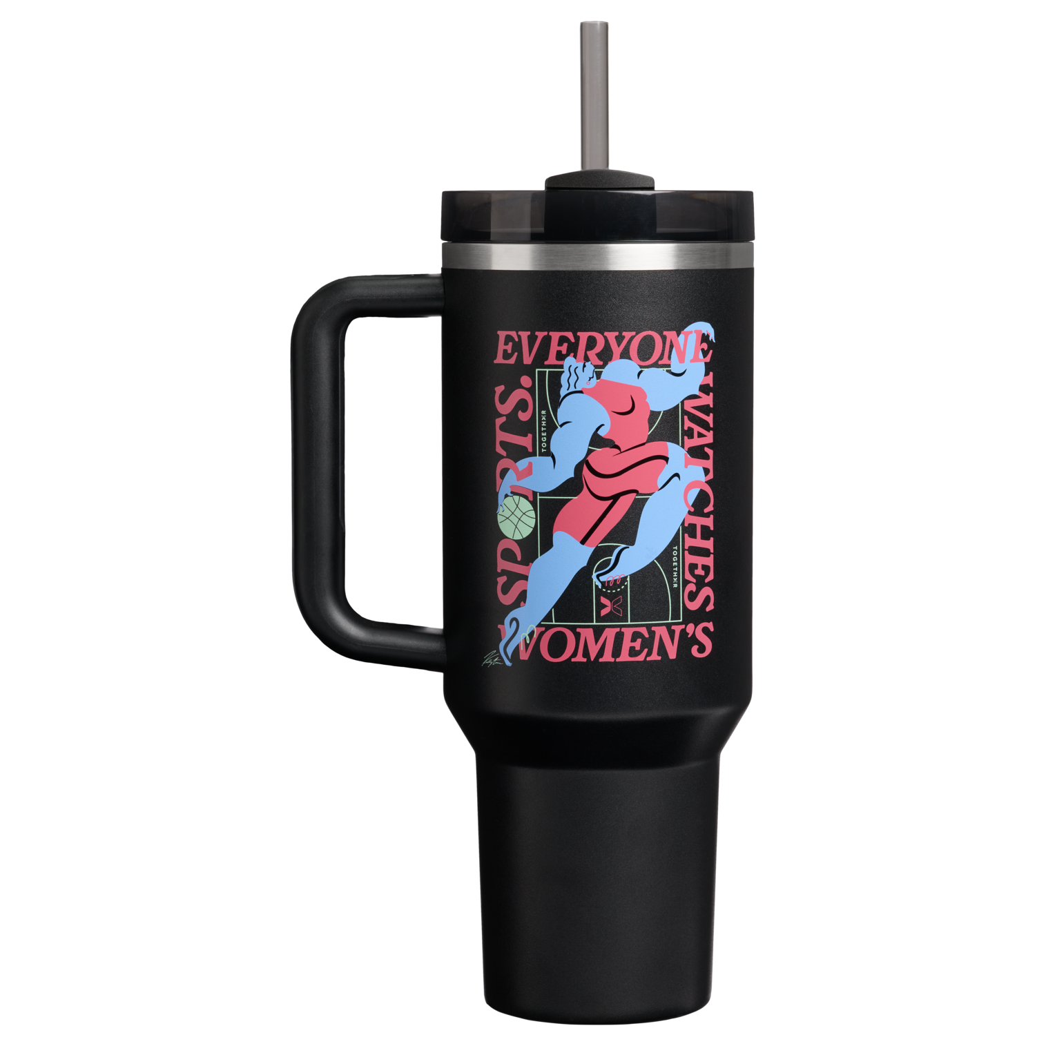 Insulated Travel The Quencher H2.0 Flowstate Tumbler D340Y - FlowState 3-Position Lid Insulated Travel Mug - Tournament Black