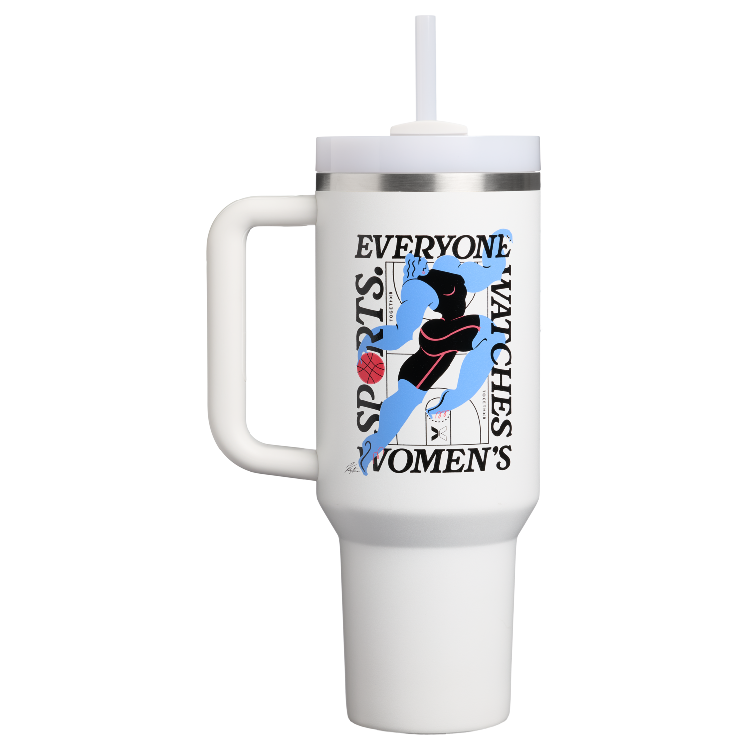 Insulated Travel The Quencher H2.0 Flowstate Tumbler D340Y - FlowState 3-Position Lid Insulated Travel Mug - Tournament White