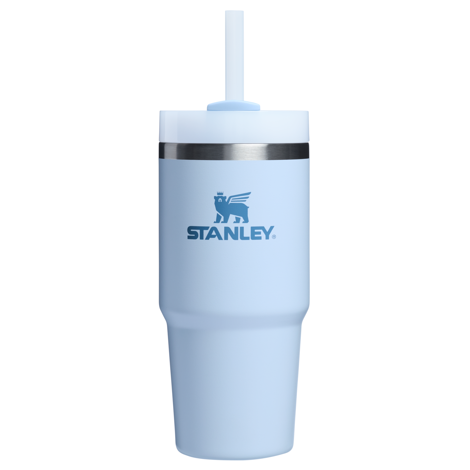 Double-Wall Vacuum The Quencher H2.0 Flowstate Tumbler  | Stanley Create D329E - 40oz Large Capacity Car-Cup Friendly Quencher - Glacier