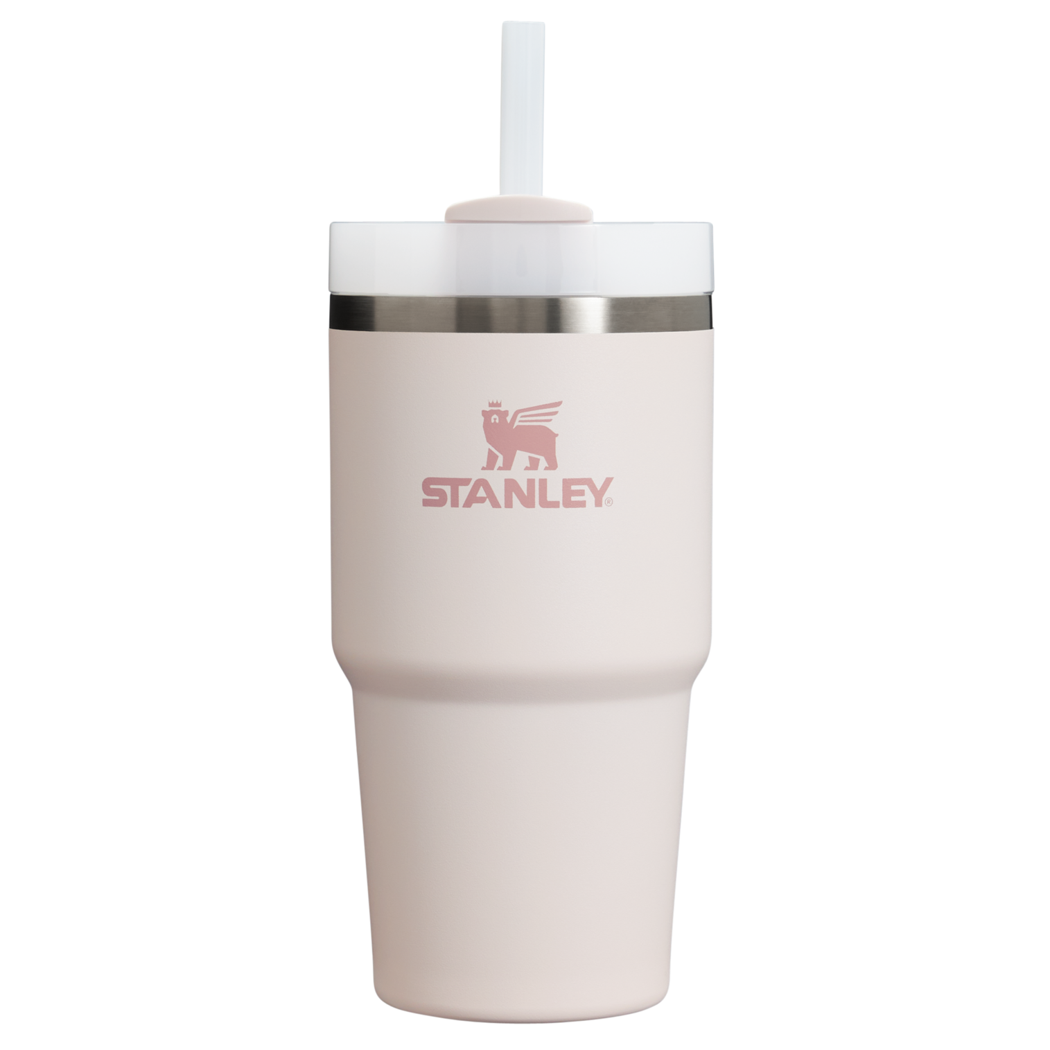 Car-Cup Friendly The Quencher H2.0 Flowstate Tumbler | Stanley Create D330L - Double-Wall Vacuum Insulated Travel Tumbler with Straw Detail