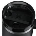 Double-Wall Vacuum The Quencher H2.O Flowstate Tumbler with Handle | Stanley Create D309N - Double-Wall Vacuum Insulated Travel Tumbler with Straw Detail