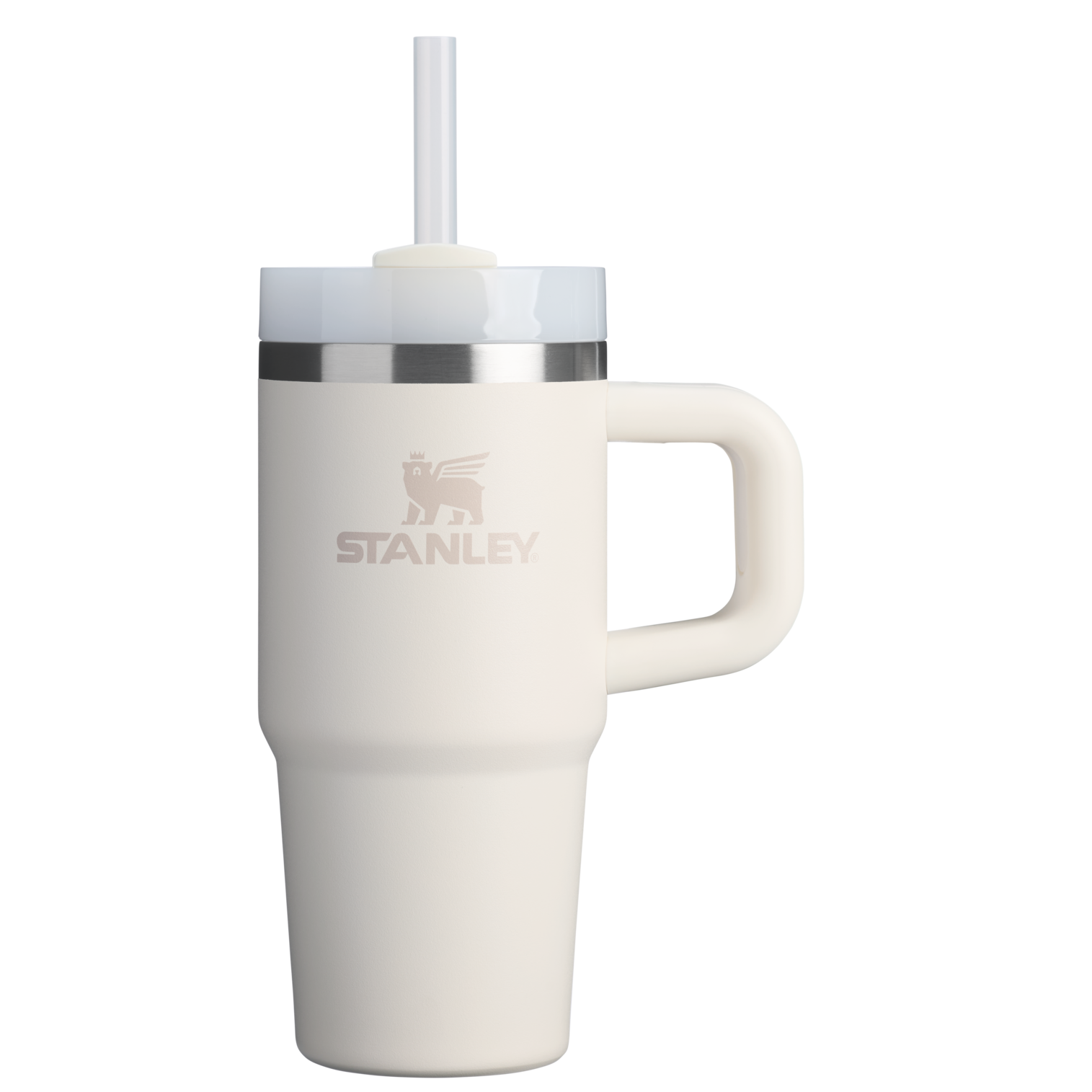 Large Capacity The Quencher H2.O Flowstate Tumbler | Stanley Create D291F - Premium Stainless Steel Straw Cup for All-Day Hydration - Cream 2.0