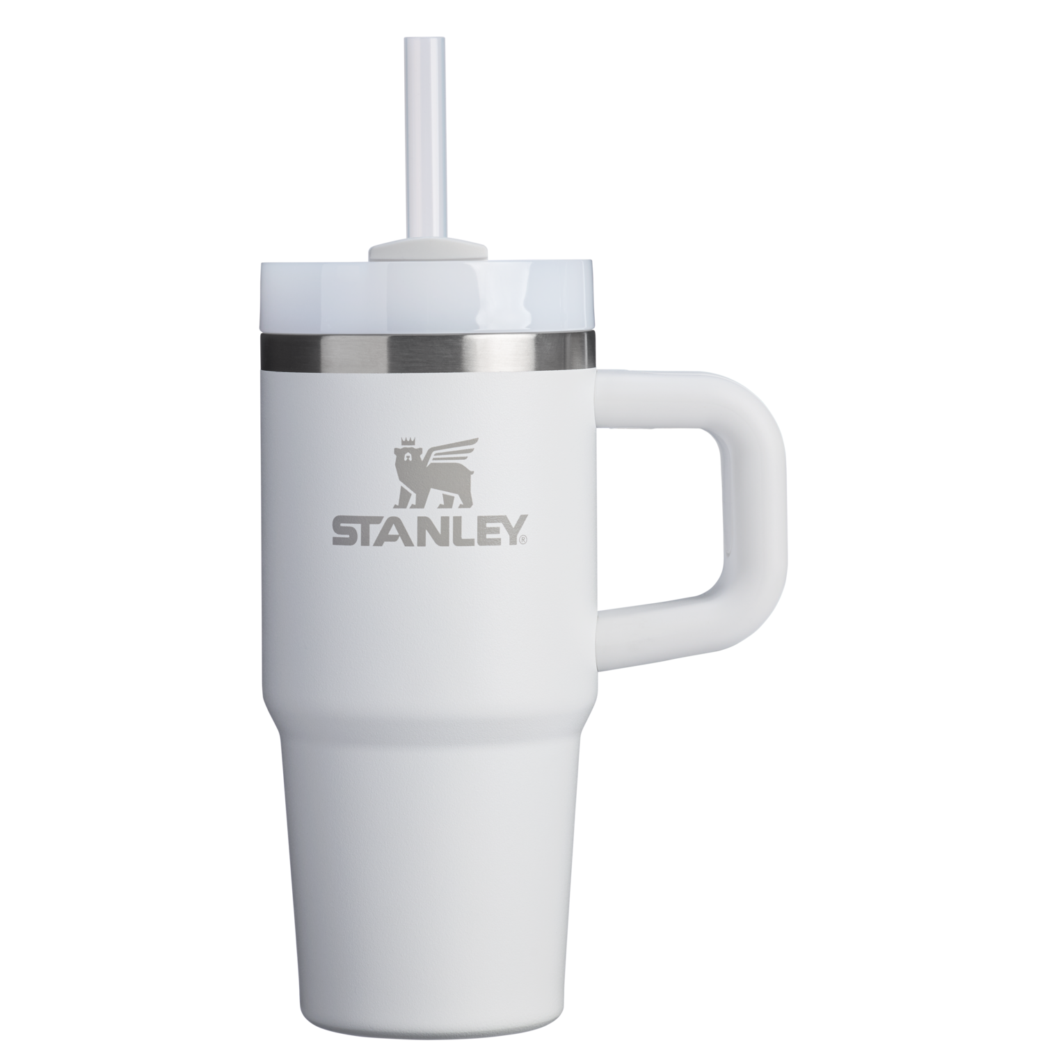 Large Capacity The Quencher H2.O Flowstate Tumbler | Stanley Create D291F - Premium Stainless Steel Straw Cup for All-Day Hydration - Frost