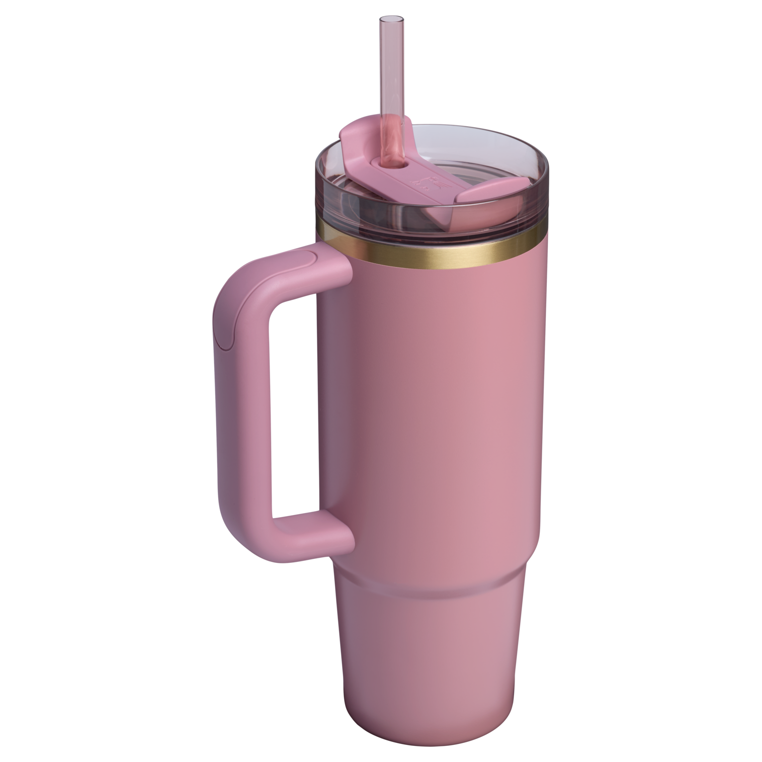 Insulated Travel The Quencher H2.0 Flowstate Tumbler | Stanley Create D331C - Double-Wall Vacuum Insulated Travel Tumbler with Straw Detail
