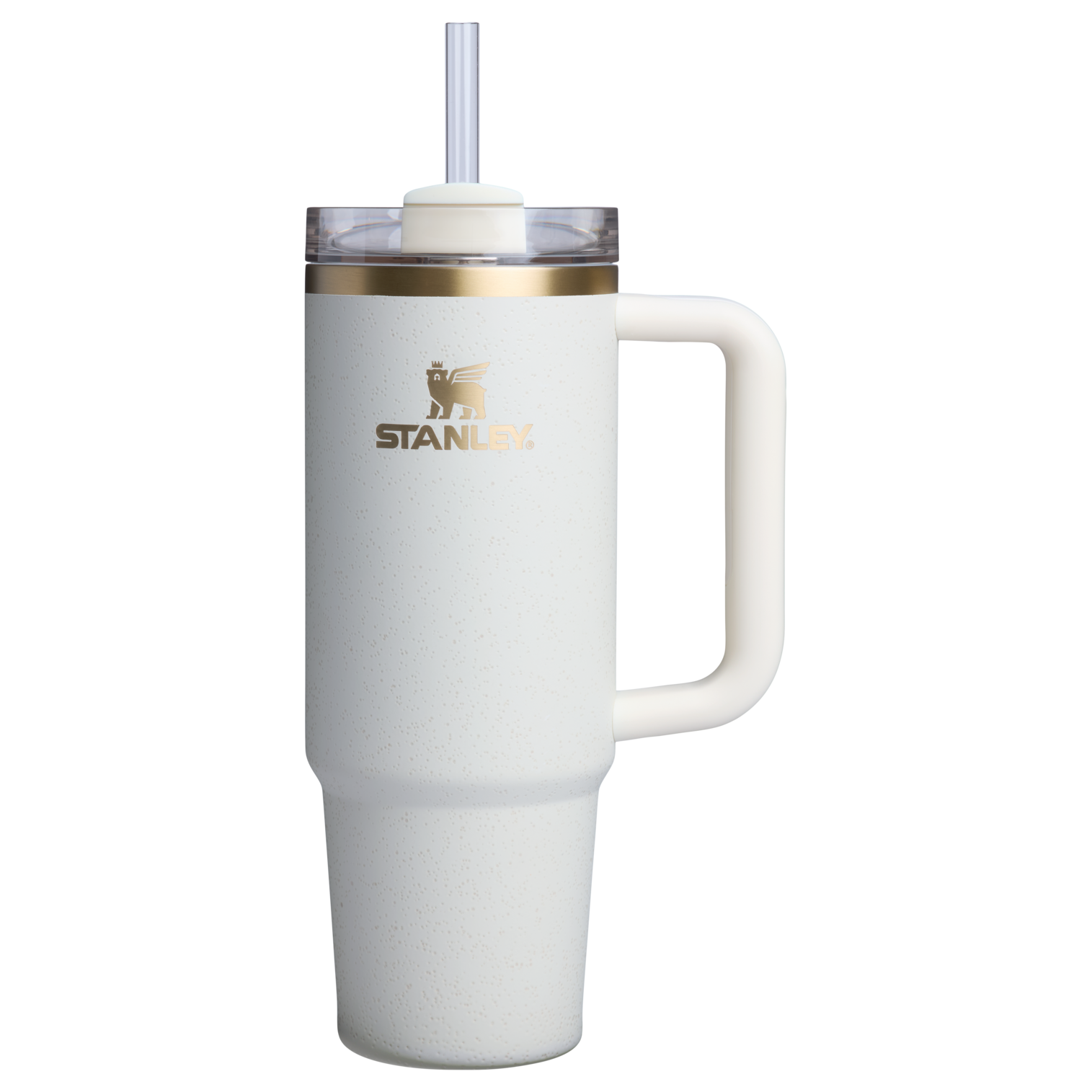 Double-Wall Vacuum The Quencher H2.0 Flowstate Tumbler D051L - Double-Wall Vacuum Insulated Travel Tumbler with Straw - Cream Moon