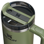Insulated Travel The Quencher H2.0 Flowstate Tumbler | Stanley Create D331C - Double-Wall Vacuum Insulated Travel Tumbler with Straw Detail