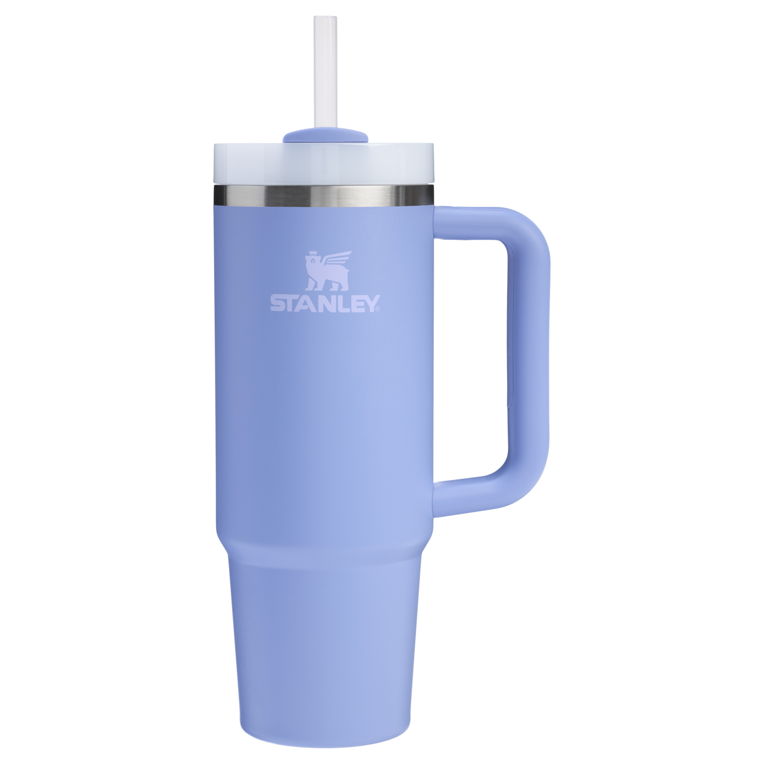 Insulated Travel The Quencher H2.0 Flowstate Tumbler | Stanley Create D331C - Double-Wall Vacuum Insulated Travel Tumbler with Straw - Hydrangea