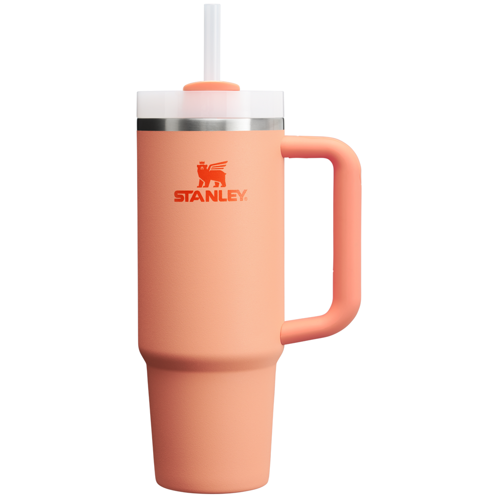 Insulated Travel The Quencher H2.0 Flowstate Tumbler | Stanley Create D331C - Double-Wall Vacuum Insulated Travel Tumbler with Straw Detail